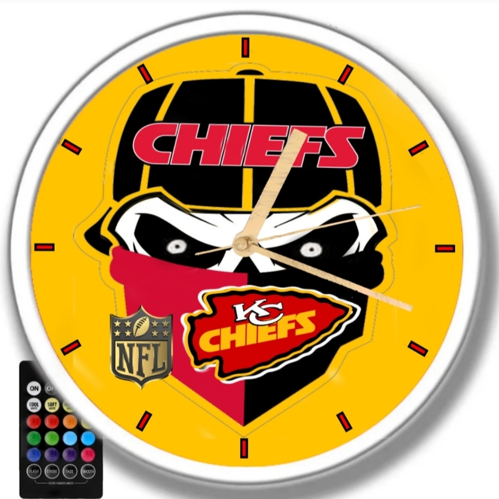 COPY - Kansas City Chiefs football clock